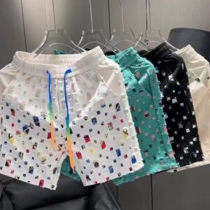 กางเกงขาสั้นบาสเก็ตบอลลายตารางหมากรุกรูพู่สีใหม่สำหรับผู้ชายไซส์ใหญ่ กางเกงขาสั้นกีฬาลำลอง