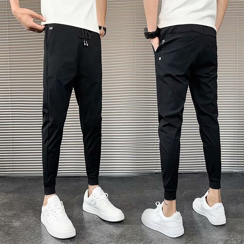 กางเกงสกินนี่ผู้ชายสไตล์เกาหลี ทรงเก้าส่วนอเนกประสงค์ ใส่ลำลองได้ทุกโอกาส ดูเพรียวเท่มีสไตล์